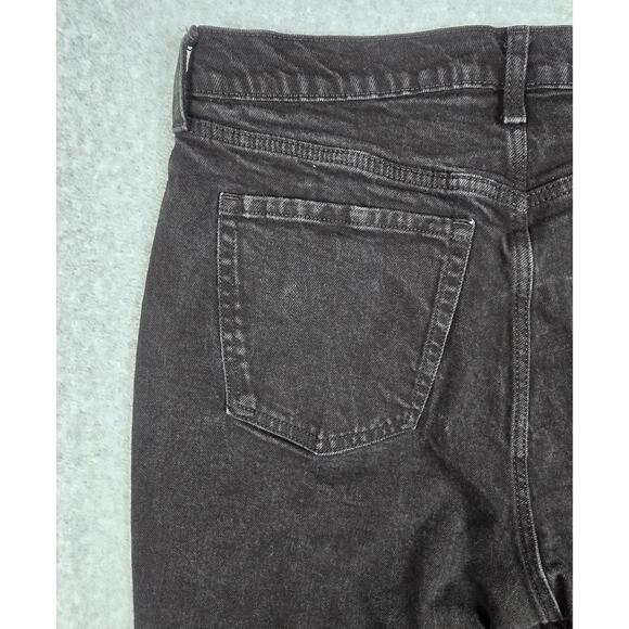Old Navy Womens Size 14 Sky-Hi Straight Black Boyfriend Jeans 32" Waist - Picture 14 of 16